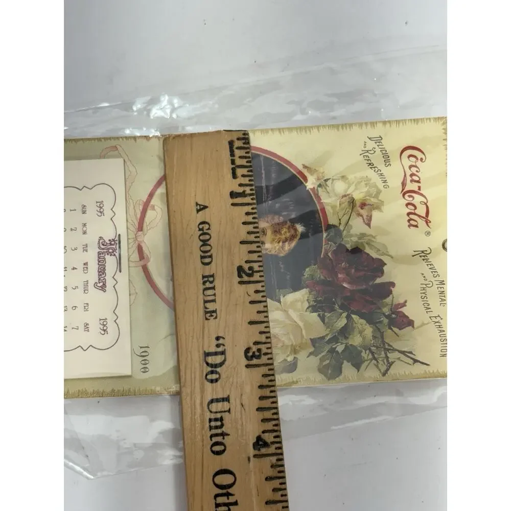 Vintage 1995 Calendar‎ VTG Lot Of 8 1900 Mini Coca Cola Calendar Fridge Magnet